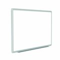 Ghent 48"x72" Porcelain Whiteboard, Gray Frame DFMGY46